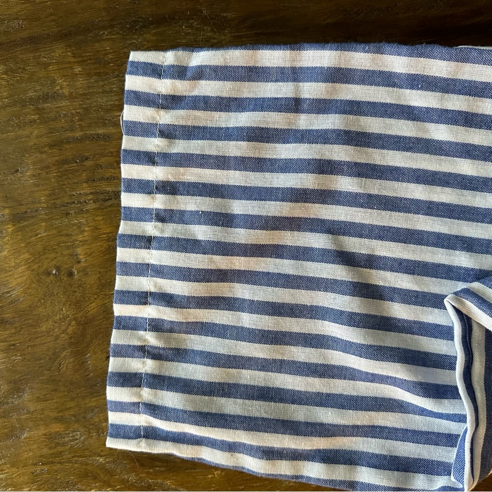 Large Blue and White Striped Jumpsuit! - Picture 4 of 5